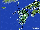 九州地方のアメダス実況(風向・風速)(2018年03月09日)