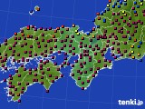 近畿地方のアメダス実況(日照時間)(2018年03月10日)