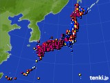 アメダス実況(日照時間)(2018年03月10日)