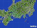 2018年03月10日の東海地方のアメダス(風向・風速)