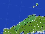 2018年03月10日の島根県のアメダス(風向・風速)