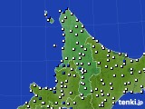 道北のアメダス実況(風向・風速)(2018年03月12日)