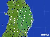 岩手県のアメダス実況(風向・風速)(2018年03月12日)