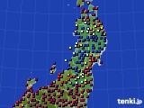 2018年03月14日の東北地方のアメダス(日照時間)