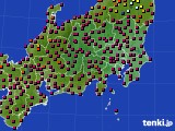 関東・甲信地方のアメダス実況(日照時間)(2018年03月14日)