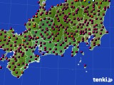 2018年03月14日の東海地方のアメダス(日照時間)