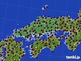 中国地方のアメダス実況(日照時間)(2018年03月14日)