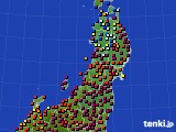 2018年03月15日の東北地方のアメダス(日照時間)