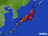 アメダス実況(日照時間)(2018年03月15日)