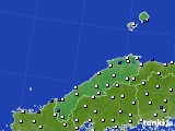 島根県のアメダス実況(風向・風速)(2018年03月15日)