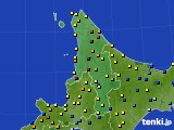 道北のアメダス実況(積雪深)(2018年03月16日)