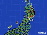 東北地方のアメダス実況(日照時間)(2018年03月16日)