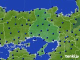 兵庫県のアメダス実況(日照時間)(2018年03月16日)