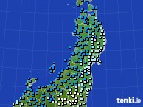 東北地方のアメダス実況(気温)(2018年03月16日)