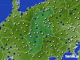 長野県のアメダス実況(風向・風速)(2018年03月16日)