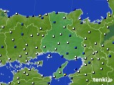 兵庫県のアメダス実況(風向・風速)(2018年03月16日)