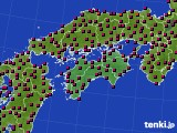 四国地方のアメダス実況(日照時間)(2018年03月17日)