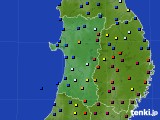 2018年03月18日の秋田県のアメダス(日照時間)