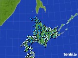 北海道地方のアメダス実況(気温)(2018年03月18日)