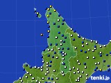 2018年03月18日の道北のアメダス(風向・風速)