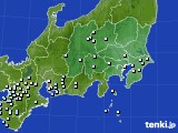 関東・甲信地方のアメダス実況(降水量)(2018年03月20日)