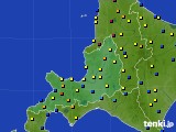 道央のアメダス実況(積雪深)(2018年03月20日)