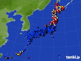 アメダス実況(日照時間)(2018年03月20日)