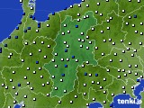 長野県のアメダス実況(風向・風速)(2018年03月20日)