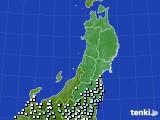 東北地方のアメダス実況(降水量)(2018年03月21日)