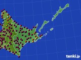 2018年03月21日の道東のアメダス(日照時間)