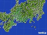 2018年03月21日の東海地方のアメダス(風向・風速)