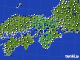 近畿地方のアメダス実況(風向・風速)(2018年03月21日)