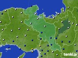 京都府のアメダス実況(風向・風速)(2018年03月21日)