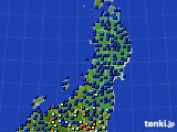 東北地方のアメダス実況(日照時間)(2018年03月22日)