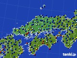 中国地方のアメダス実況(日照時間)(2018年03月22日)