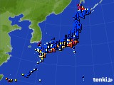 アメダス実況(日照時間)(2018年03月22日)