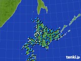 北海道地方のアメダス実況(気温)(2018年03月22日)