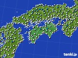 四国地方のアメダス実況(気温)(2018年03月22日)