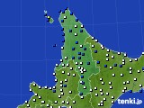 道北のアメダス実況(風向・風速)(2018年03月22日)