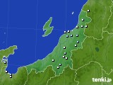 新潟県のアメダス実況(降水量)(2018年03月23日)