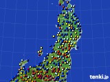 2018年03月23日の東北地方のアメダス(日照時間)