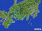 2018年03月23日の東海地方のアメダス(風向・風速)