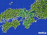 近畿地方のアメダス実況(風向・風速)(2018年03月23日)