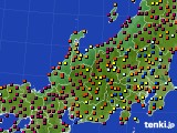 北陸地方のアメダス実況(日照時間)(2018年03月24日)