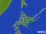 北海道地方のアメダス実況(気温)(2018年03月24日)