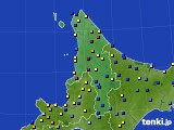 道北のアメダス実況(積雪深)(2018年03月25日)