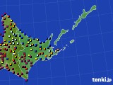 道東のアメダス実況(日照時間)(2018年03月26日)