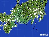 2018年03月26日の東海地方のアメダス(風向・風速)