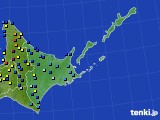 道東のアメダス実況(積雪深)(2018年03月27日)
