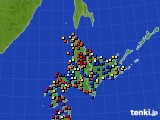 北海道地方のアメダス実況(日照時間)(2018年03月28日)